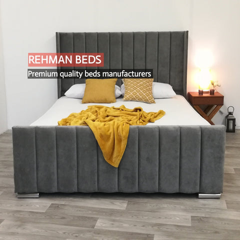 Winged Thin panel Bed frame